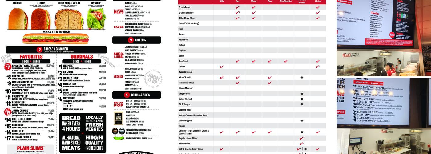 Jimmy John's Menu