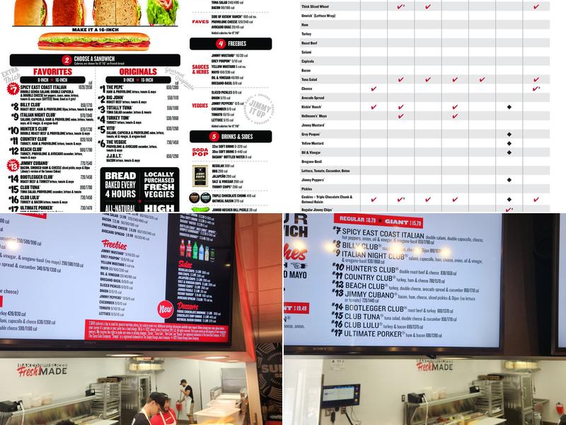 Jimmy John's Menu
