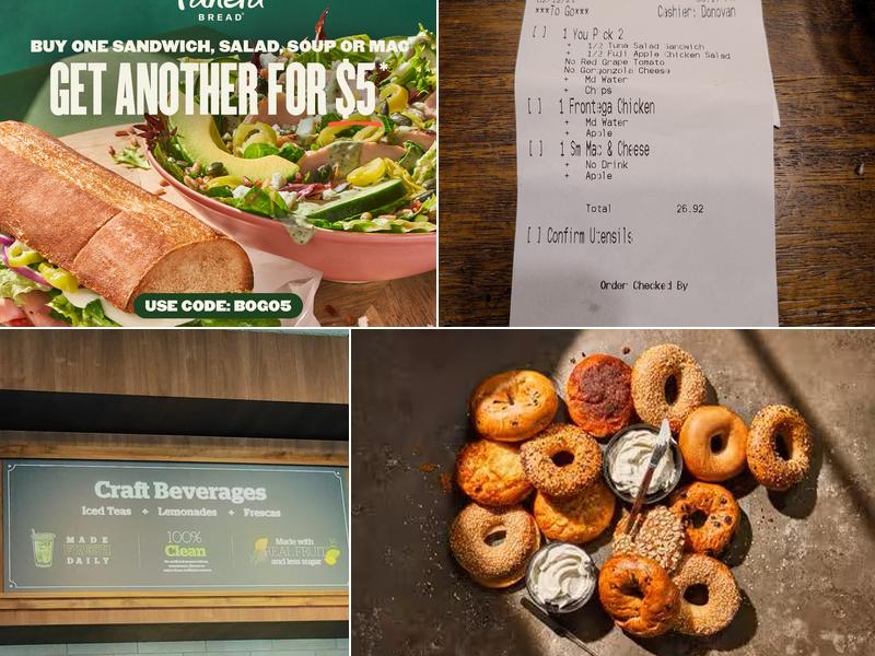 Panera Bread Menu
