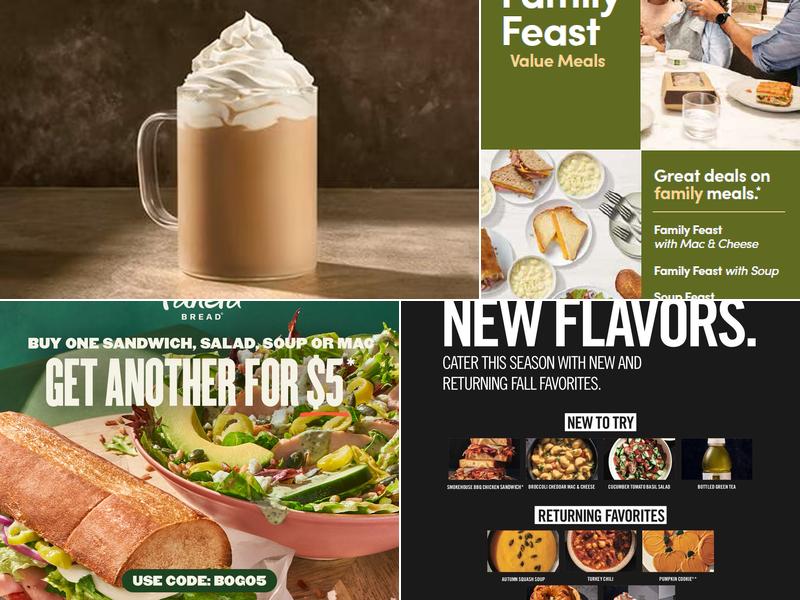 Panera Bread Menu