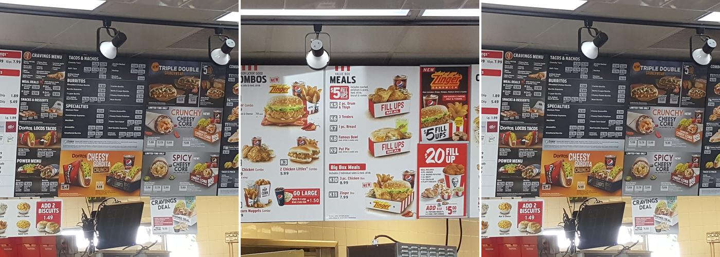 KFC Menu