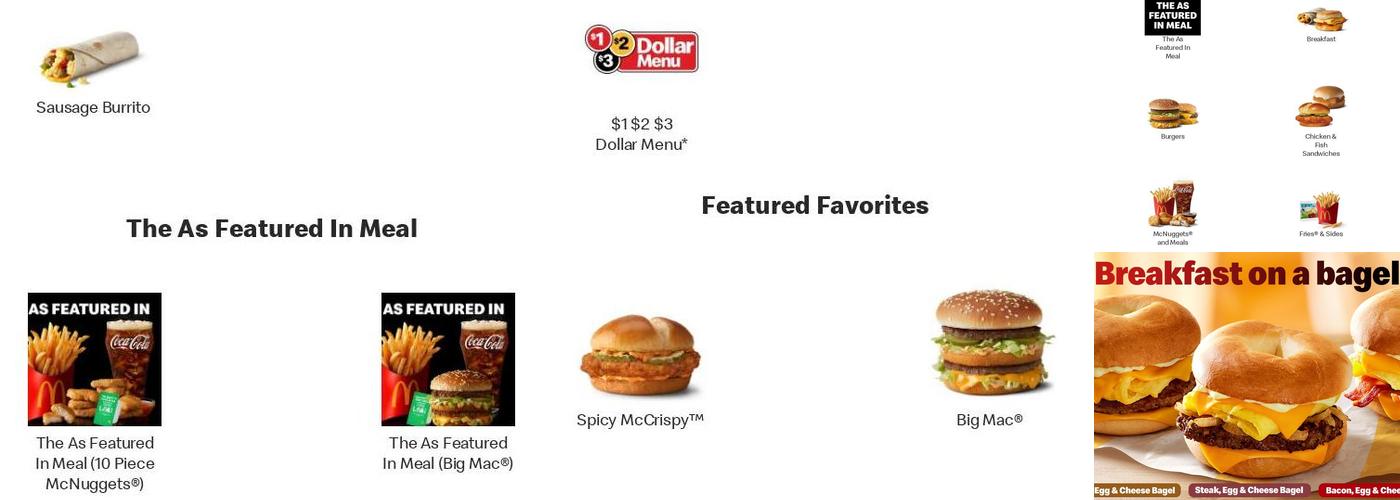 McDonald's Menu