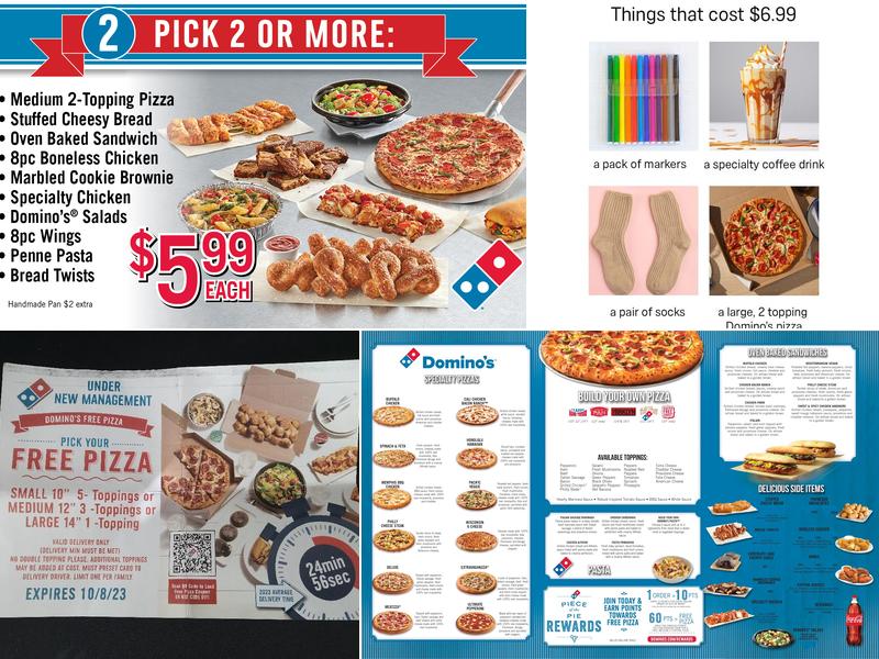 Domino's Pizza Menu