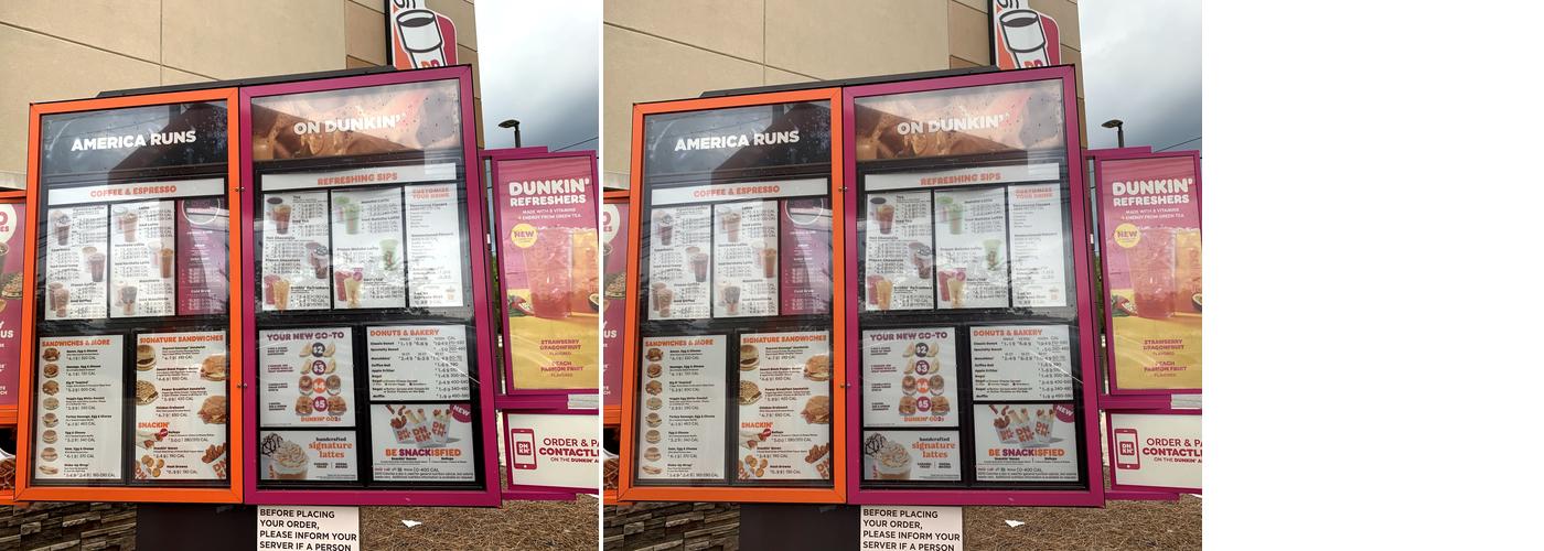 Dunkin' Menu