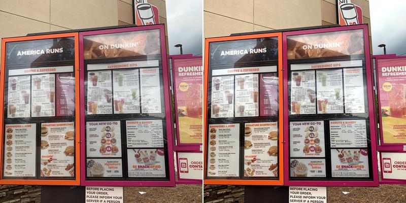 Dunkin' Menu
