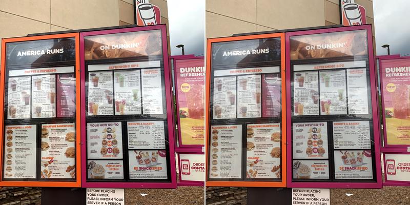 Dunkin' Menu