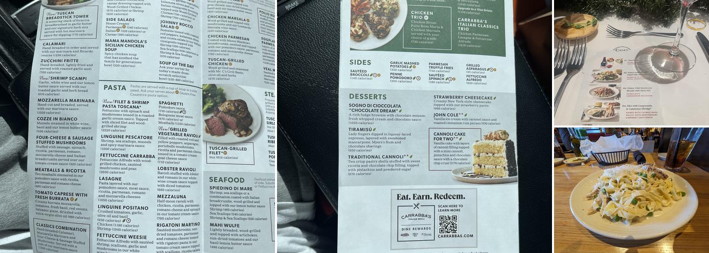 Carrabba's Italian Grill Menu