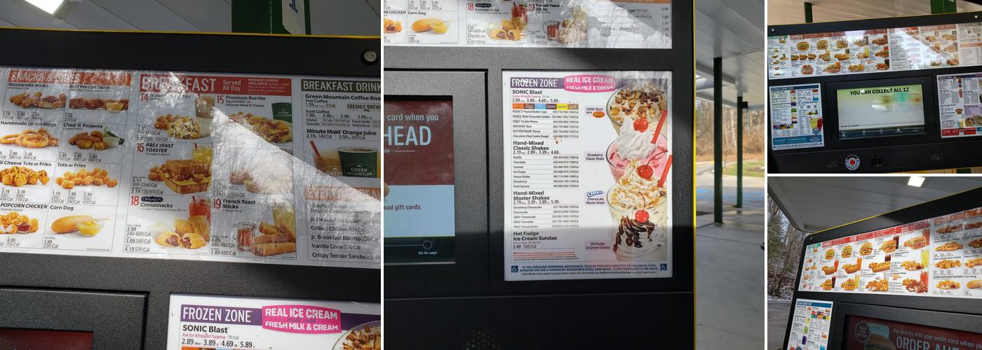 Sonic Drive-In Menu