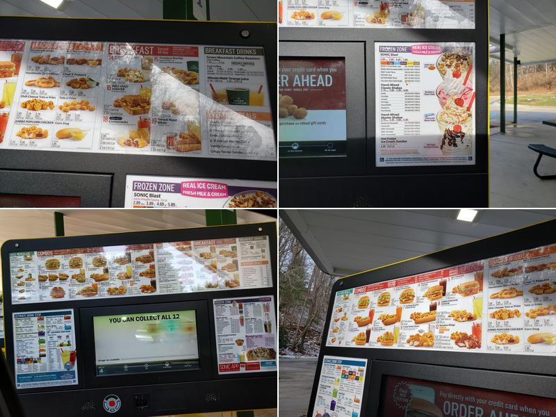 Sonic Drive-In Menu