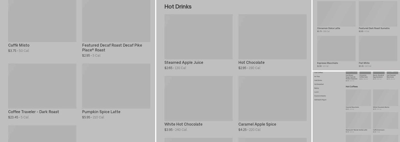 Starbucks Menu