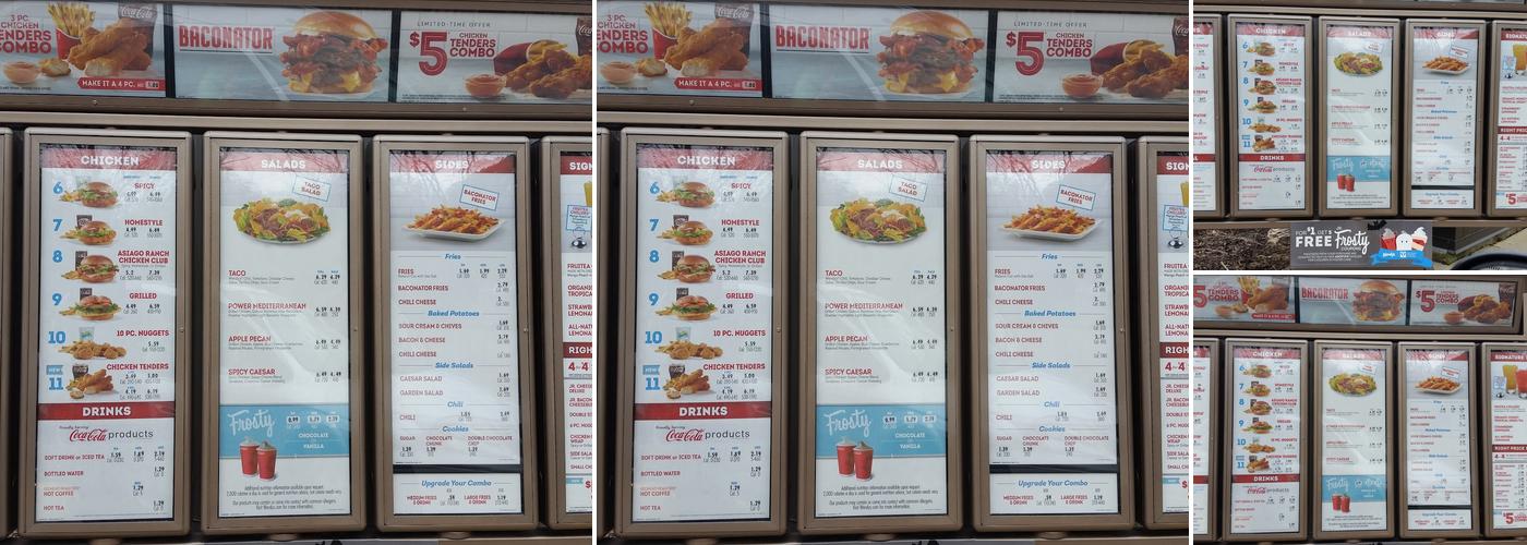 Wendy's Menu