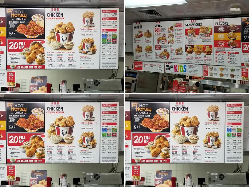 KFC Menu