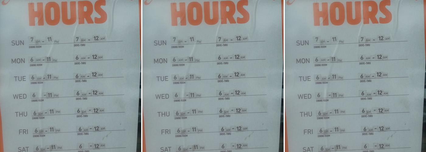 Burger King Menu