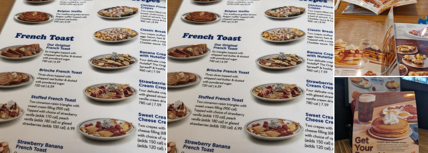 IHOP Menu