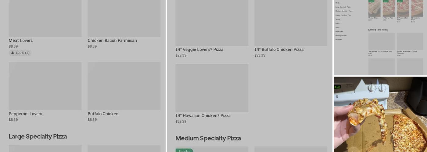 Pizza Hut Menu