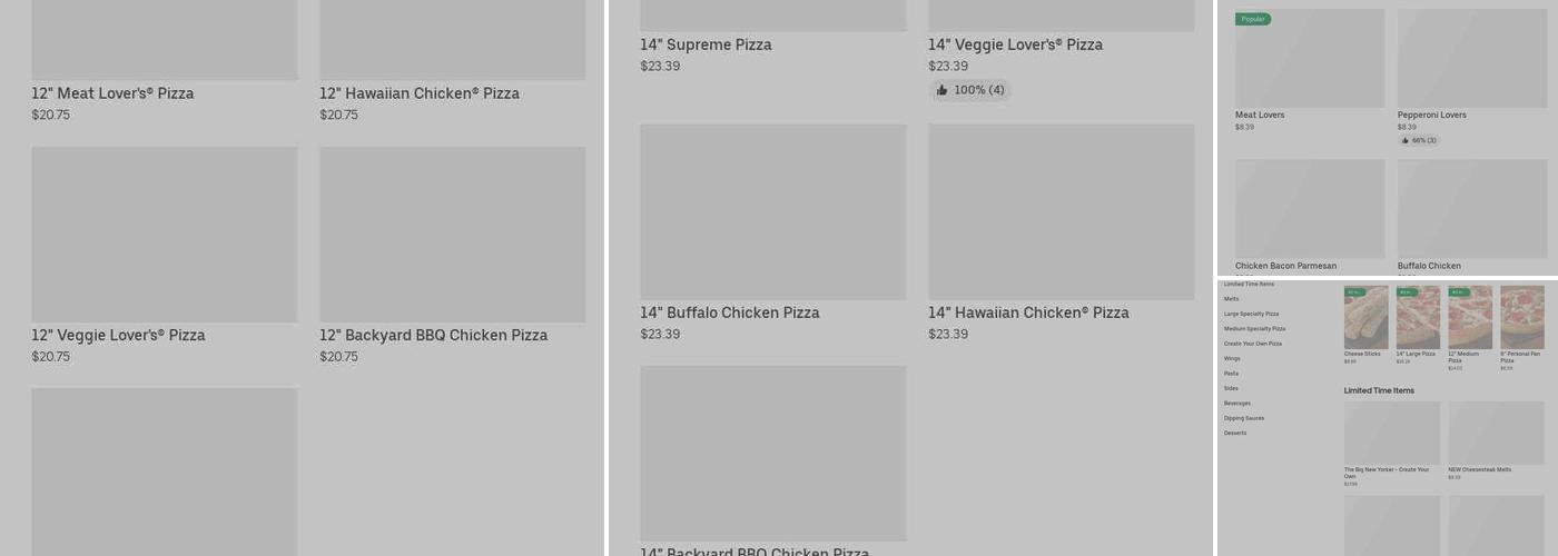 Pizza Hut Menu