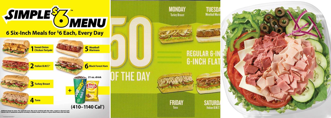 Subway Menu