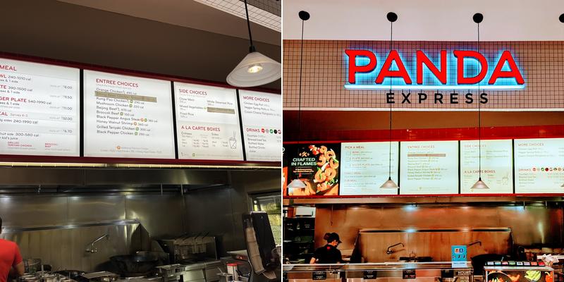 Panda Express Menu