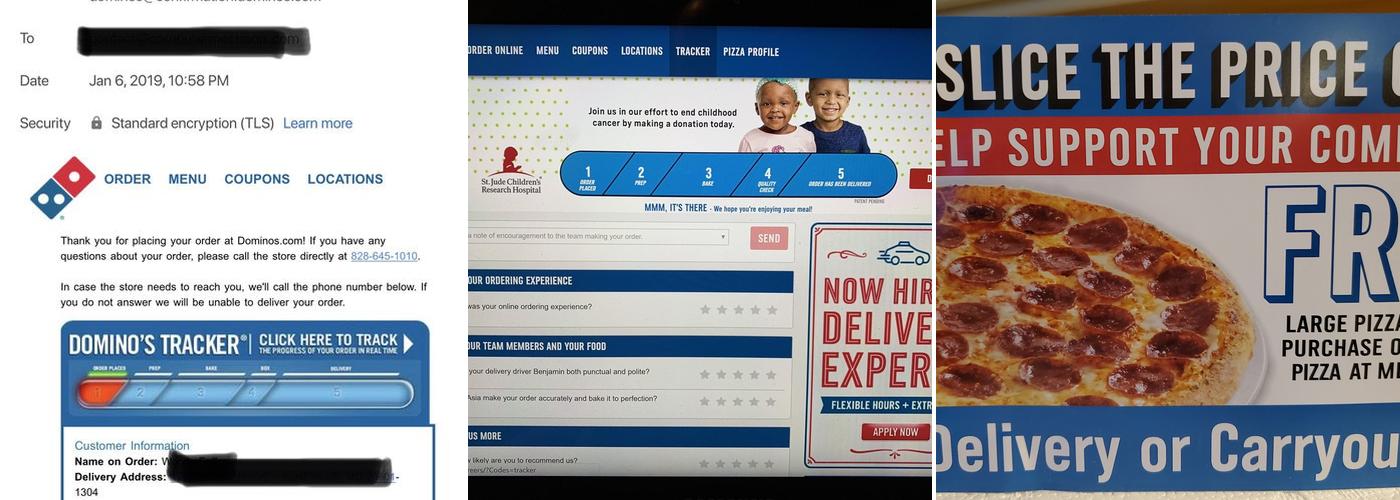 Domino's Pizza Menu