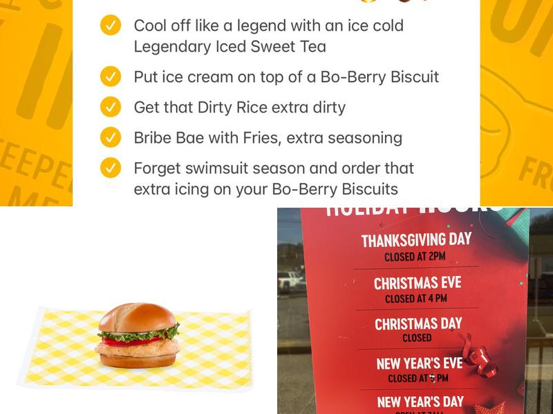 Bojangles Menu
