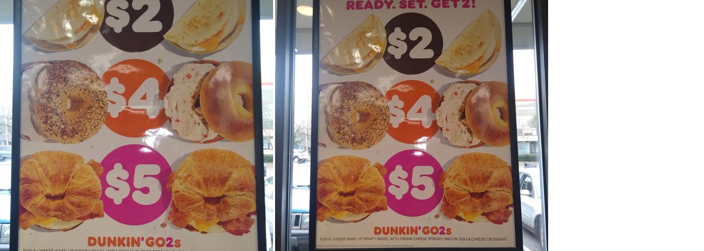 Dunkin' Menu