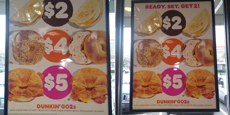 Dunkin' Menu
