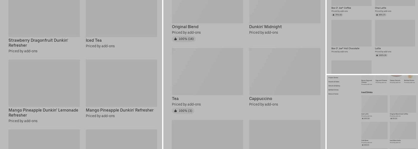 Dunkin' Menu