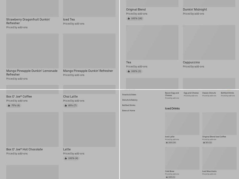Dunkin' Menu