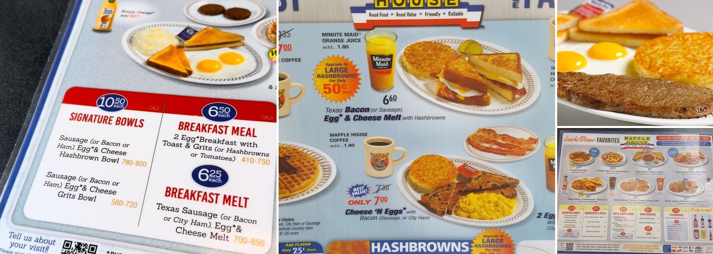 Waffle House Menu