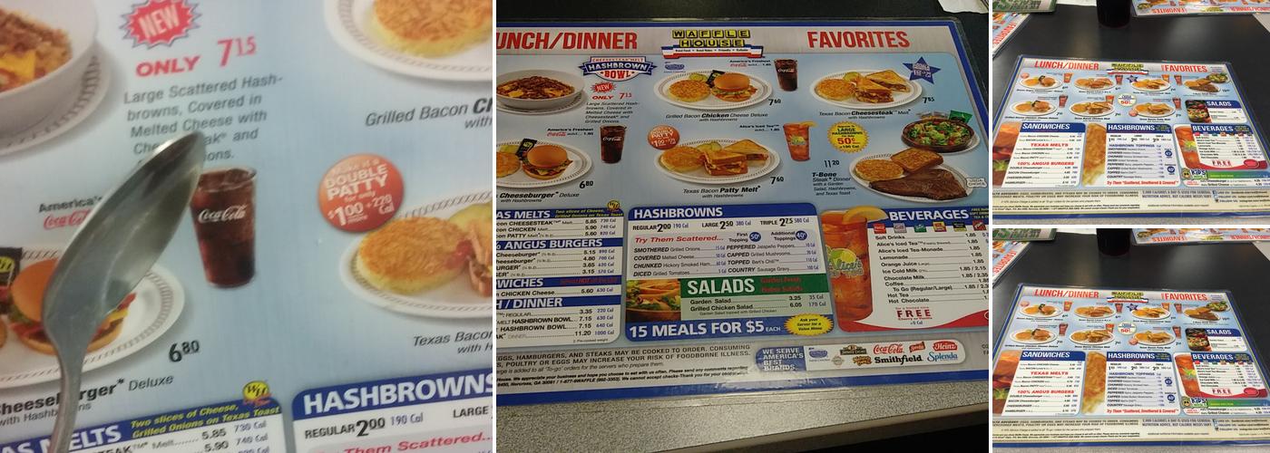 Waffle House Menu