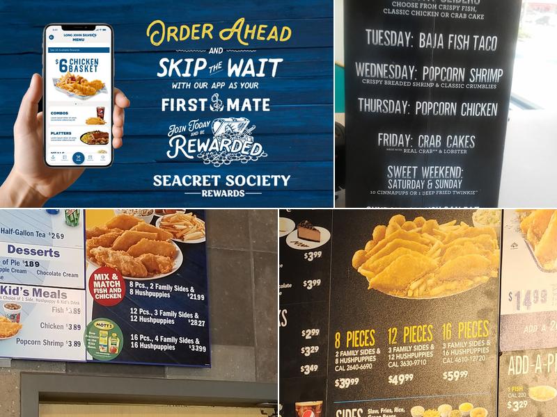 Long John Silver's Menu
