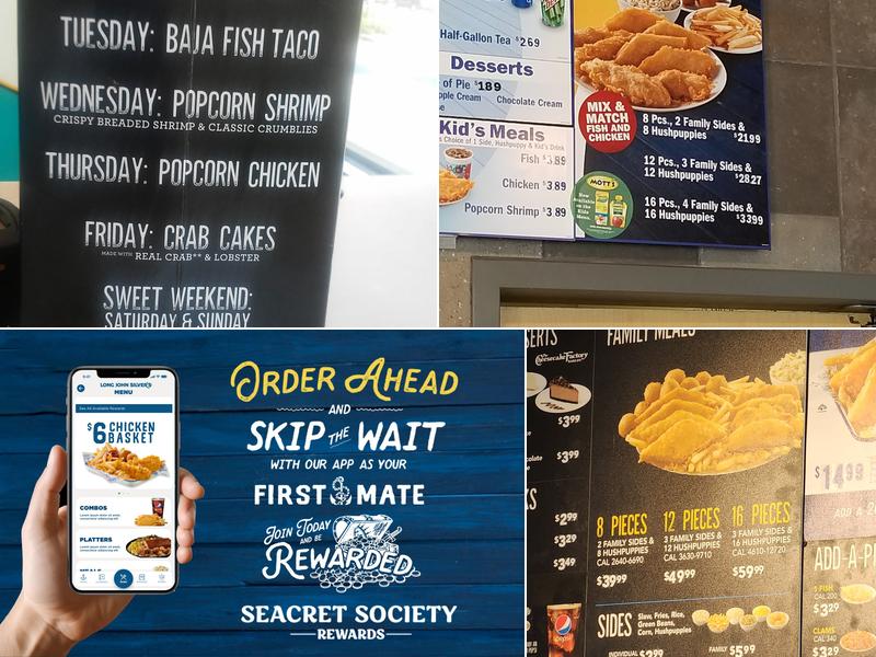 Long John Silver's Menu
