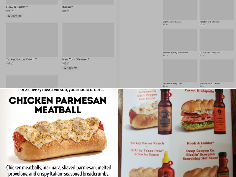 Firehouse Subs Weaver Village Menu