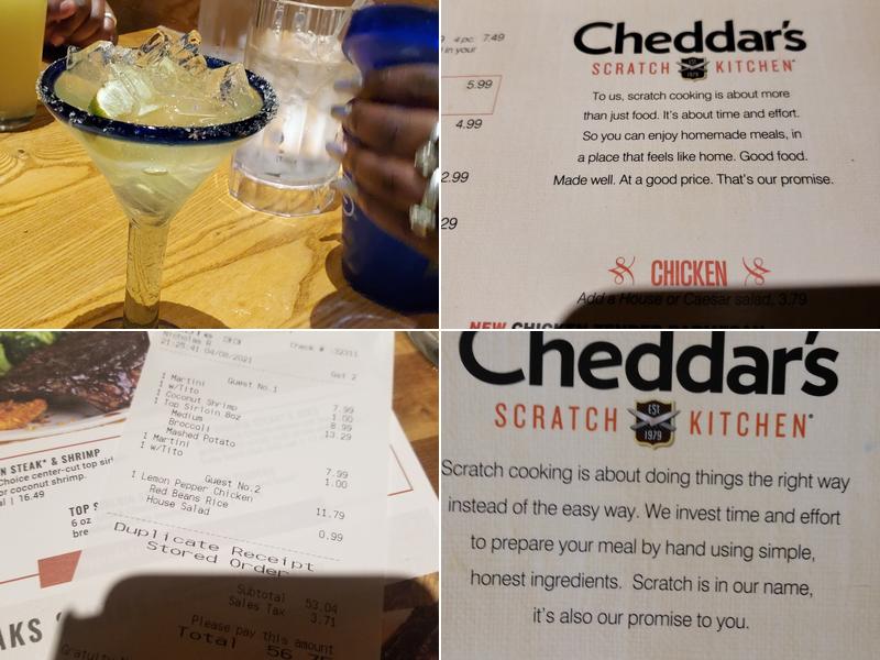 Cheddar's Scratch Kitchen Menu