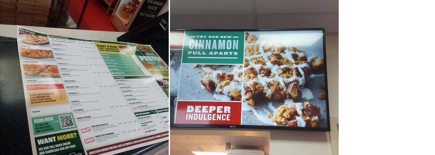 Papa Johns Pizza Menu
