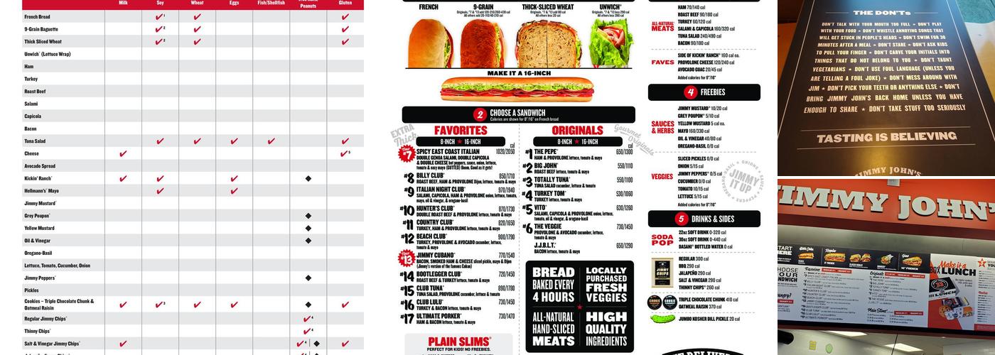 Jimmy John's Menu
