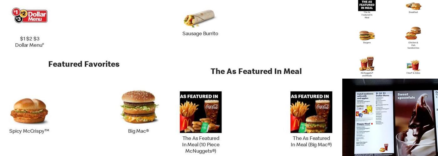 McDonald's Menu