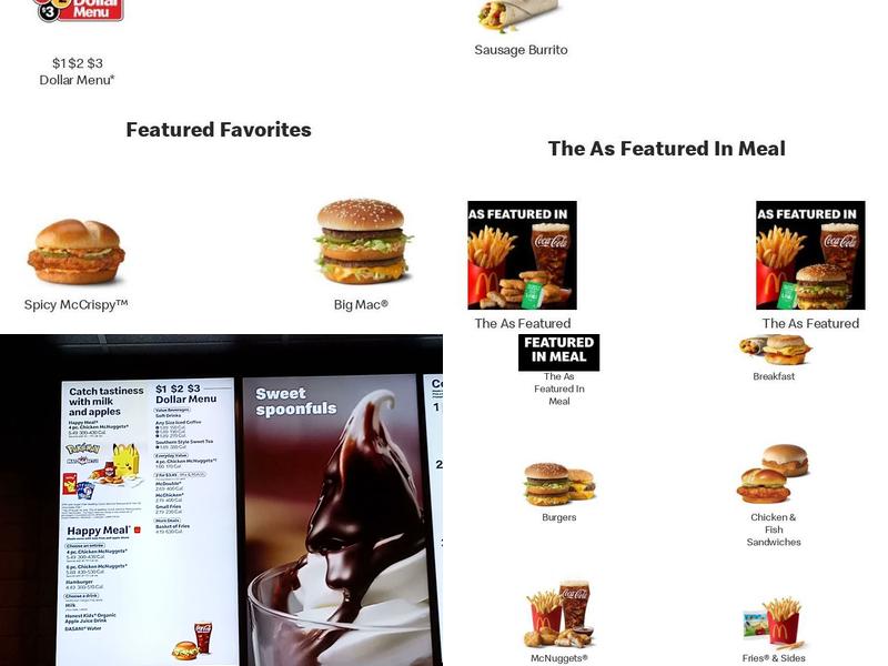 McDonald's Menu