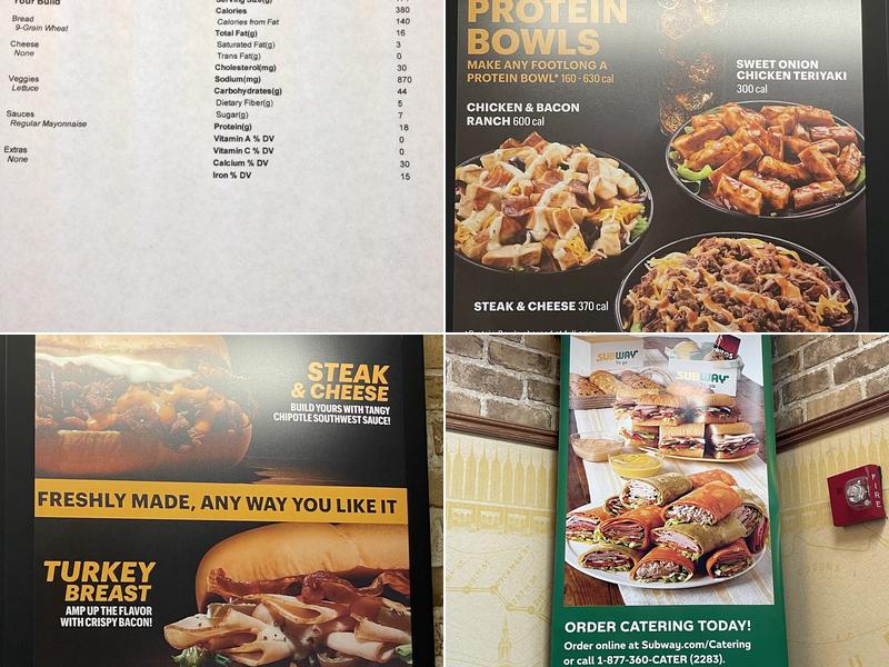 Subway Menu