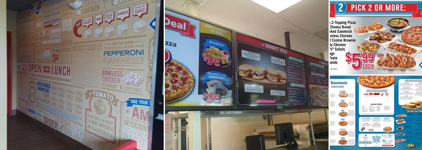 Domino's Pizza Menu