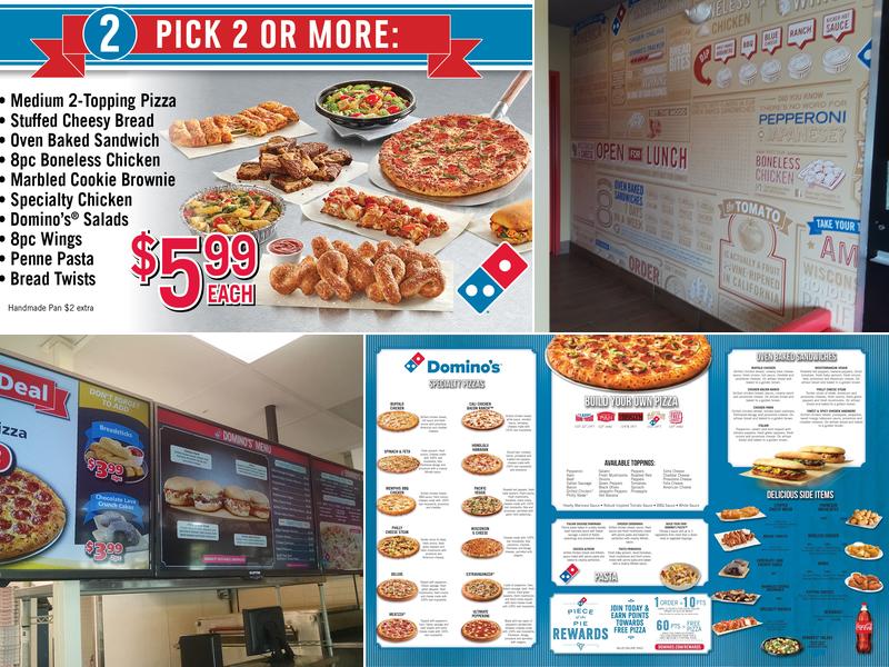 Domino's Pizza Menu