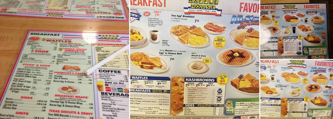 Waffle House Menu