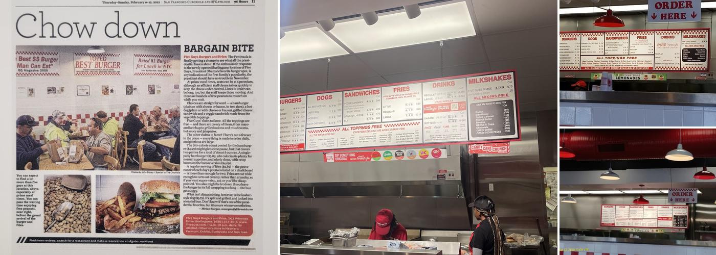 Five Guys Menu