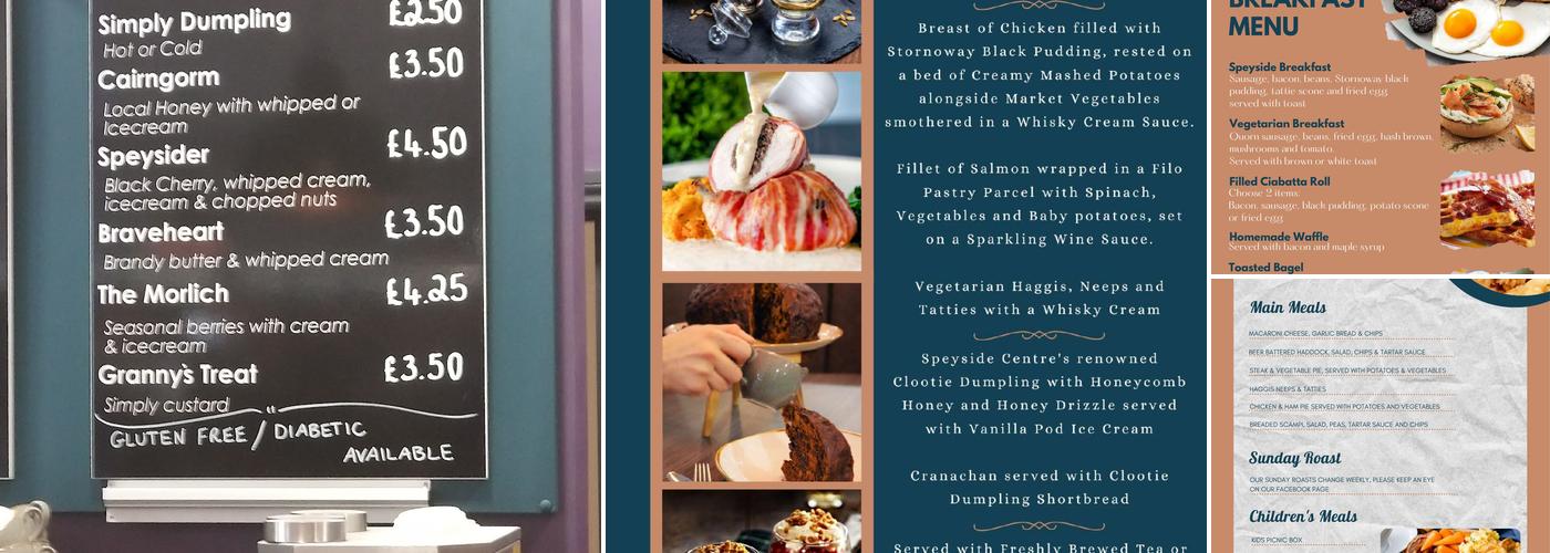 Speyside Centre Menu