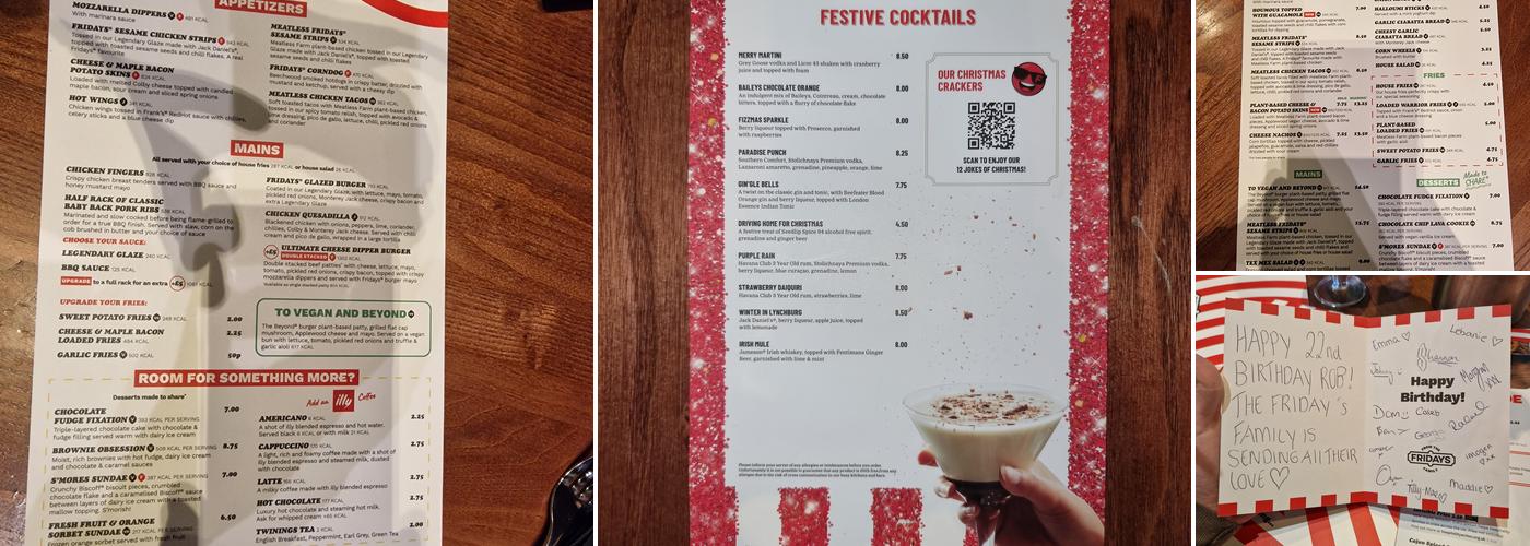 TGI Fridays - Fareham Menu