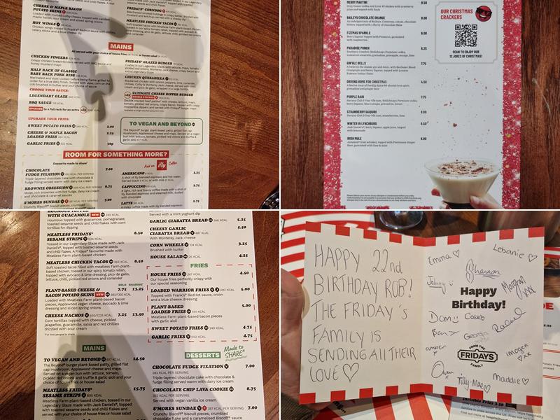 TGI Fridays - Fareham Menu