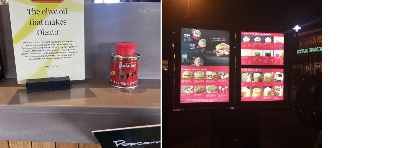 Starbucks Coffee Company Menu