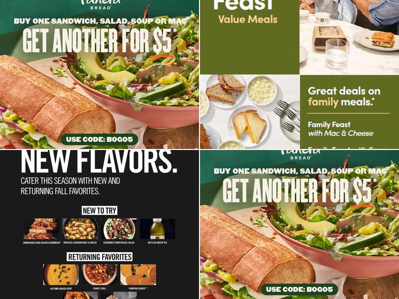 Panera Bread Menu