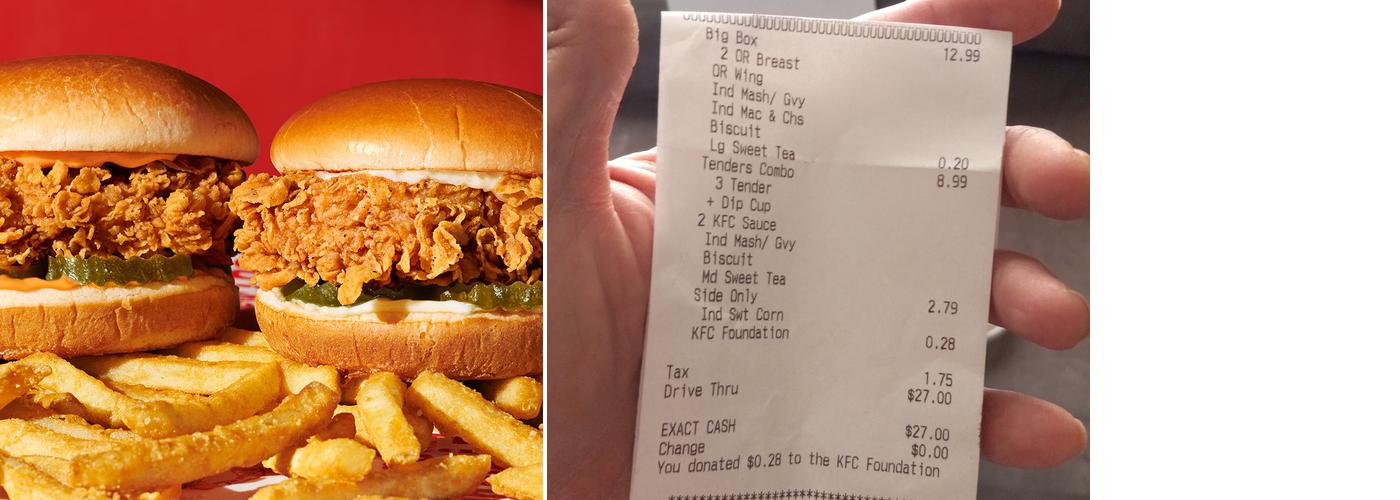 KFC Menu