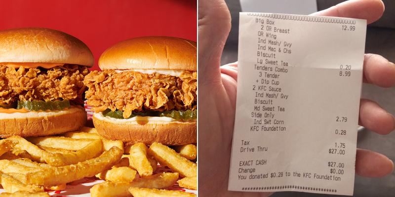KFC Menu